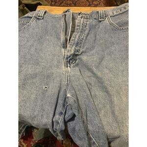 Wrangler Carpenter Jean Shorts Men's‎ 36 Blue Denim Painter Distressed